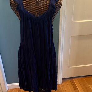 Elegant Navy Blue Women's Dress